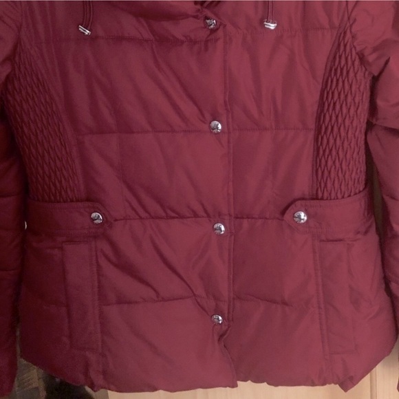 Marc New York dark red Puffer Jacket with Shawl collar Size M - Picture 4 of 11